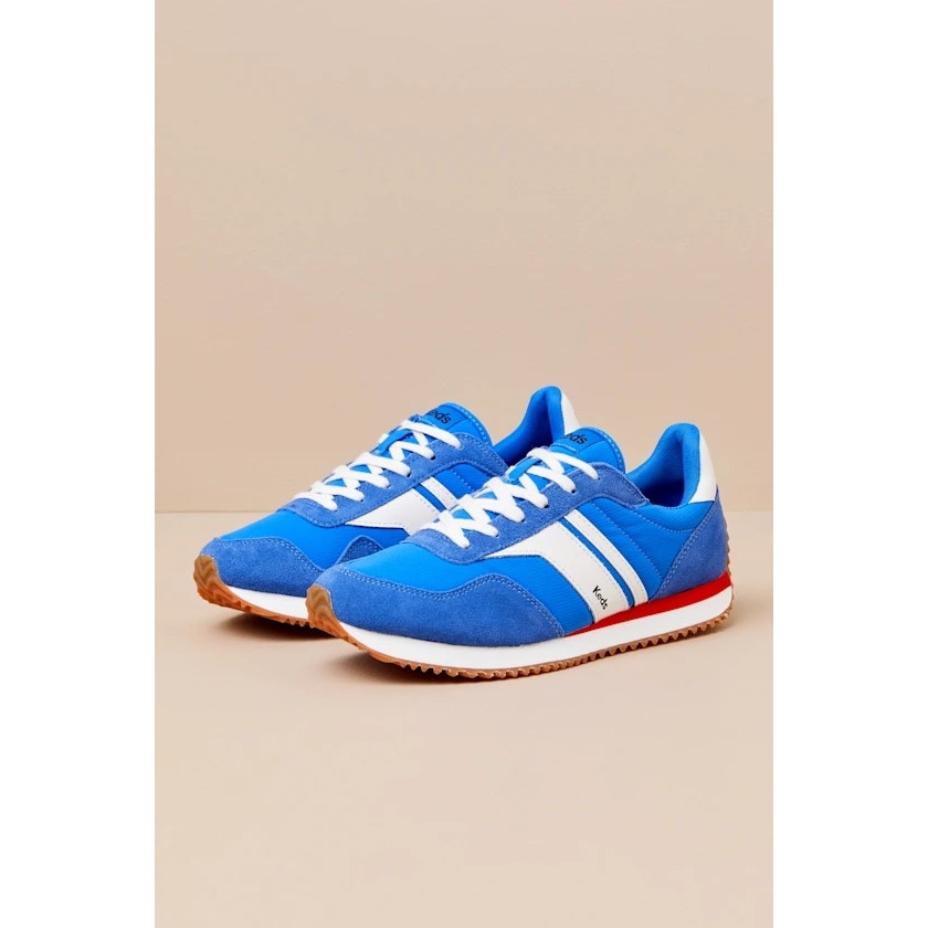 Nwot Keds Rena Blue Color Block Suede Leather Lace-Up Sneakers 7 — image 2 of 4